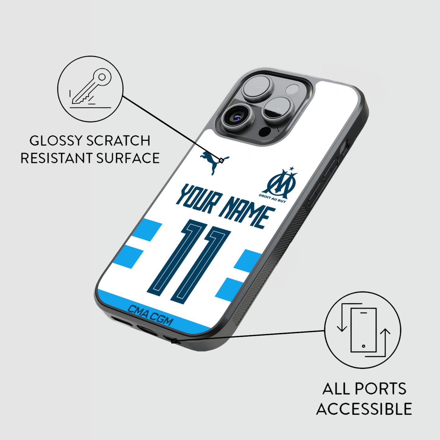 PSGOlympique de Marseille - Home Kit 24/25 - Custom Edition