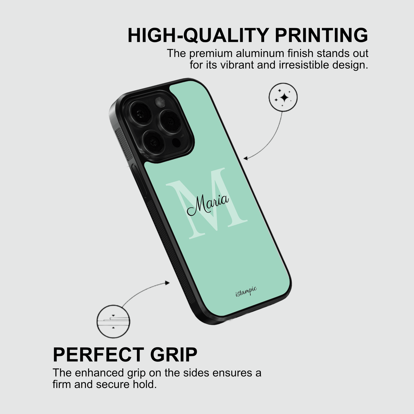 Green Initials Case