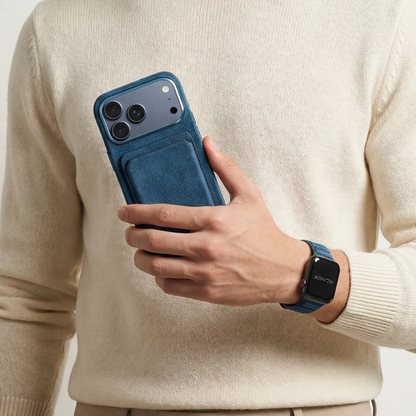 Alcantara Case - Ocean Blue