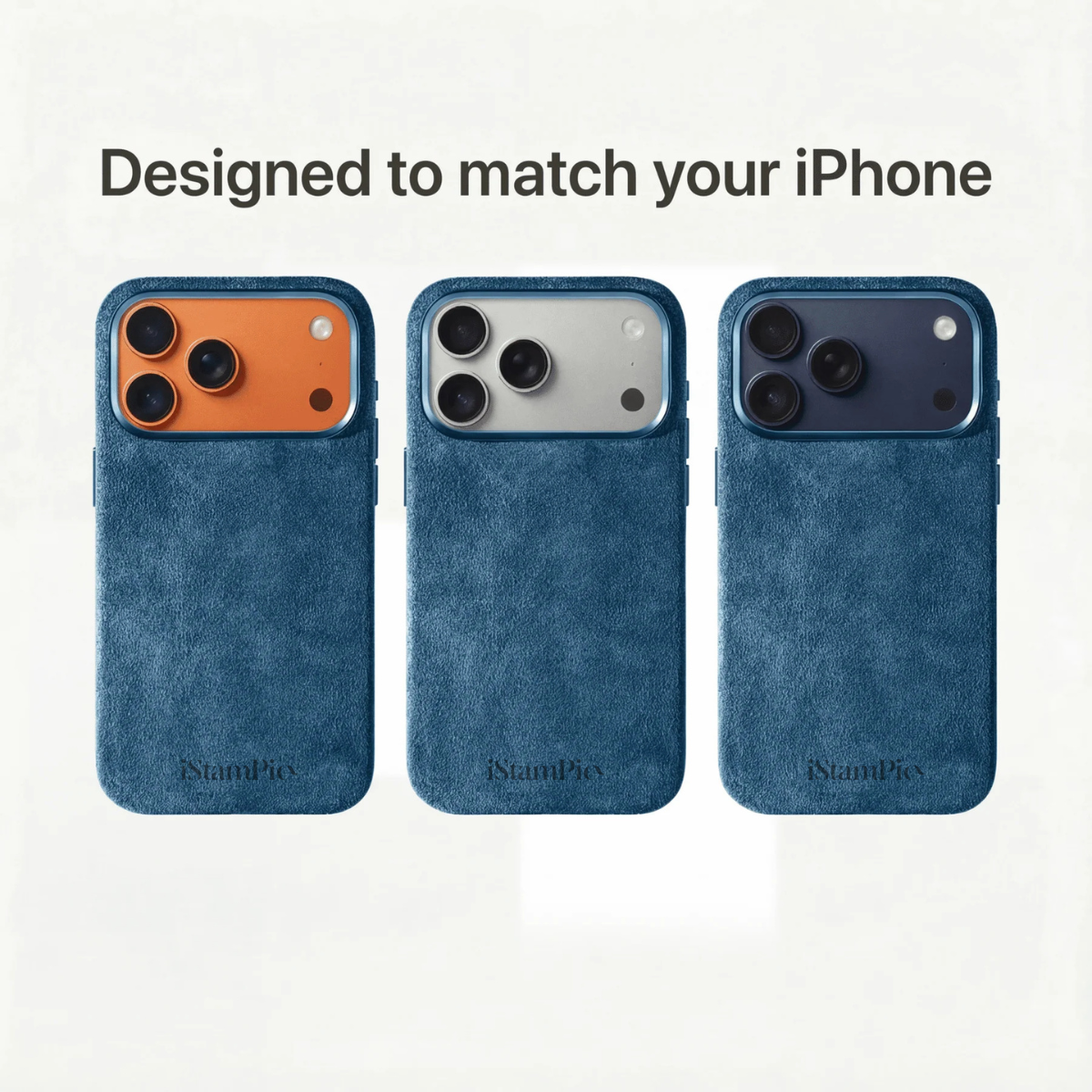 Alcantara Case - Ocean Blue