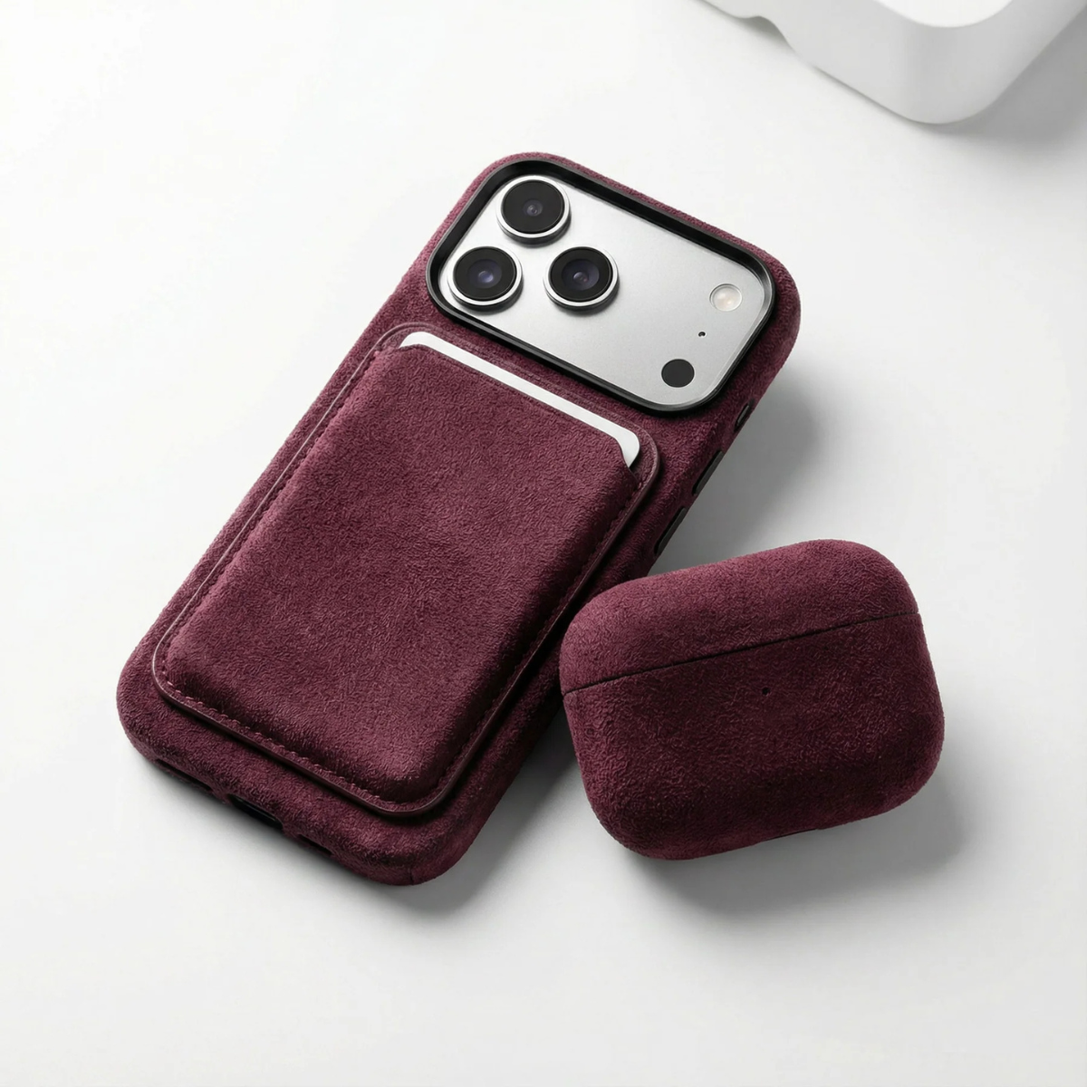 Alcantara Case - Wine Red