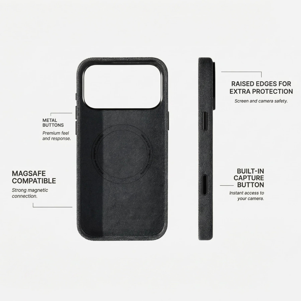 Alcantara Case - Space Grey