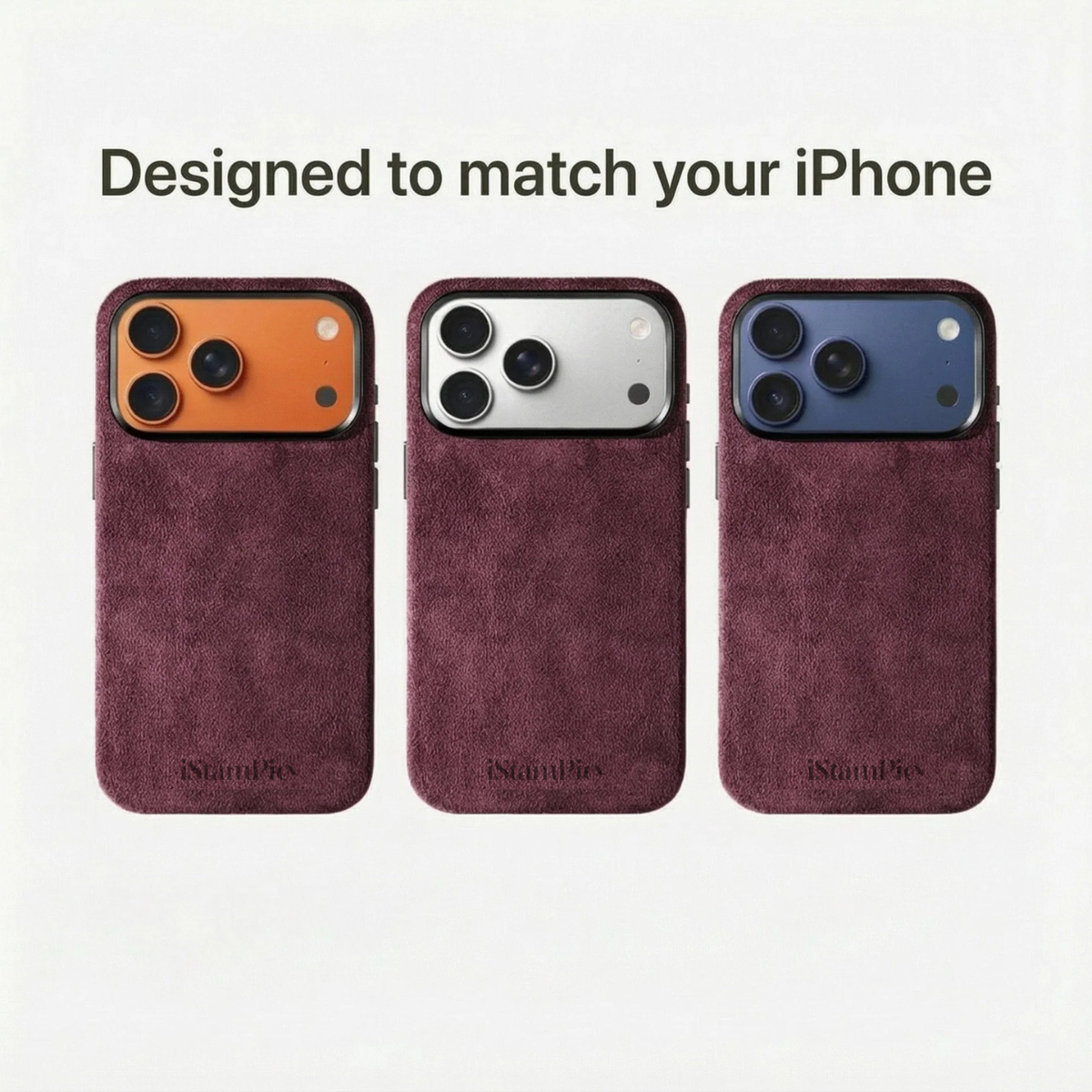 Alcantara Case - Wine Red