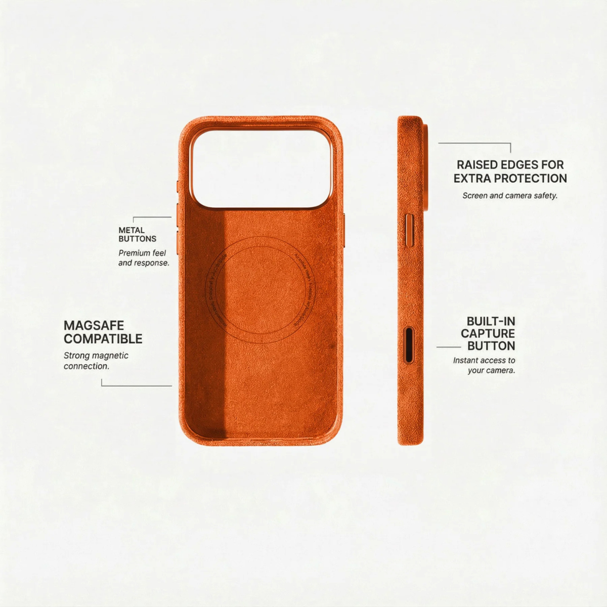 Alcantara Case - Orange