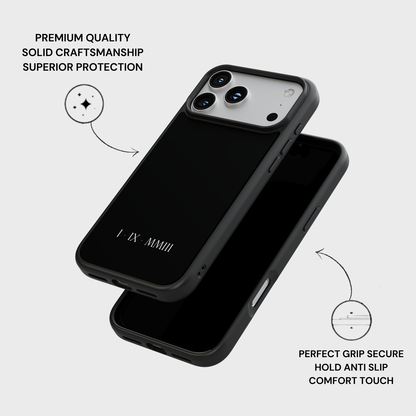 Aeternum Date Cover - Black