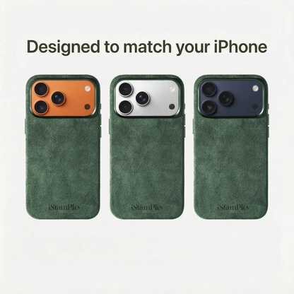 Alcantara Case - Midnight Green