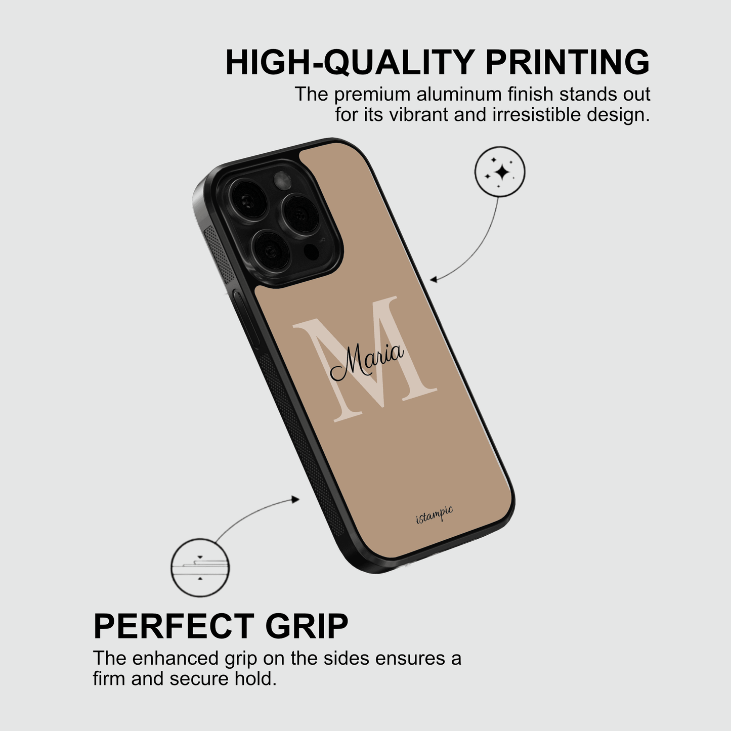Brown Initials Case