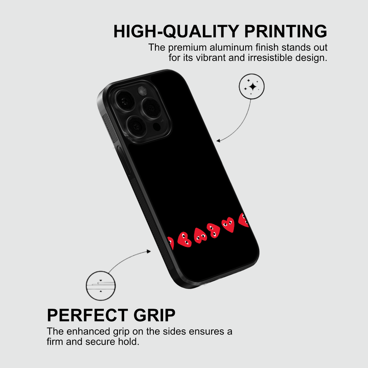 Converce X CDG – Black Multi Heart