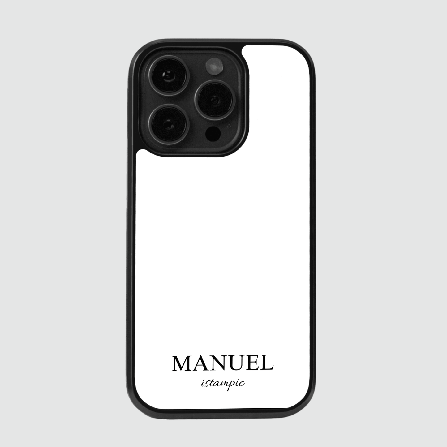 White Initials Case