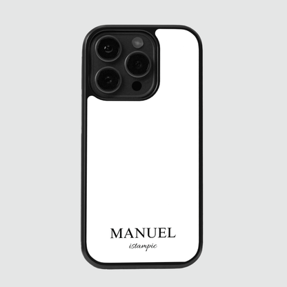 White Initials Case
