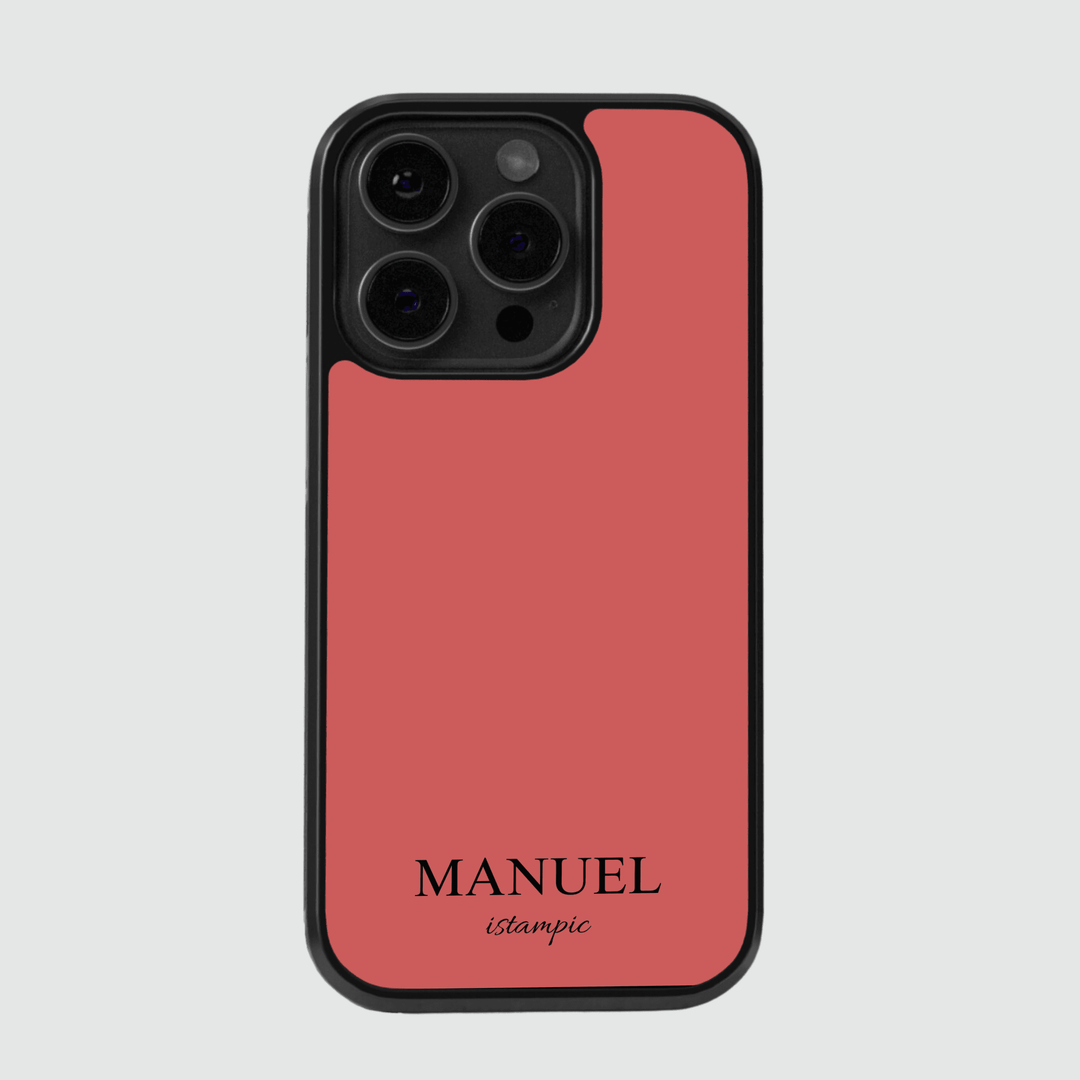 Rote Initialenhülle