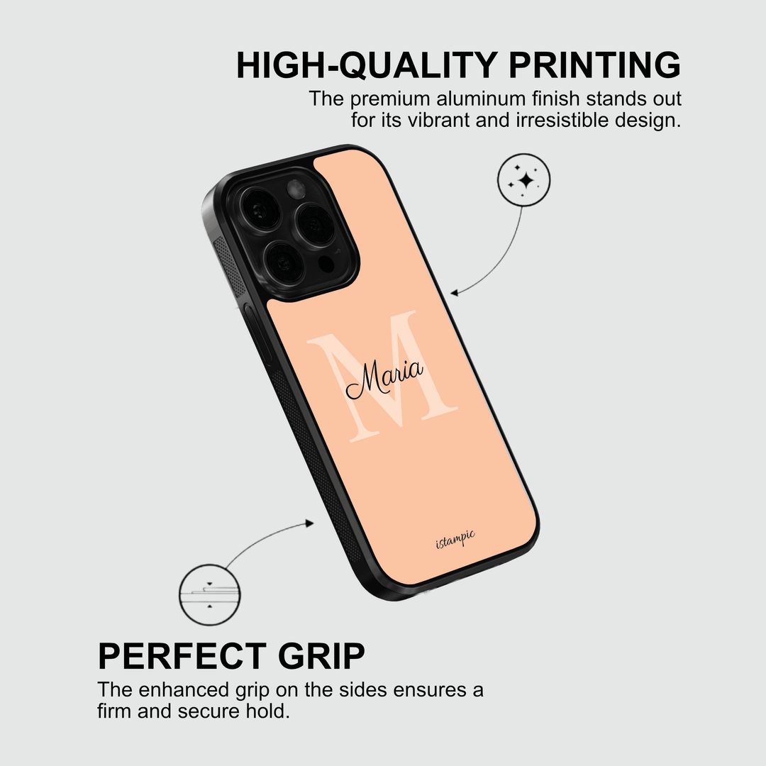 Orange Initialen Etui